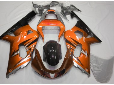Orange & Argent 01-03 Suzuki GSXR 600-750 Carénage Moto