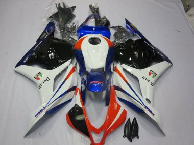 Orange & Bleu 09-12 Honda CBR600RR Carénage Moto