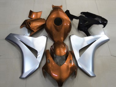 Orange Brillant & Argent 08-11 Honda CBR1000RR Carénage Moto