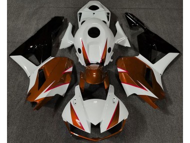 Orange Brillant Blanc & Rouge 13-23 Honda CBR600RR Carénage Moto
