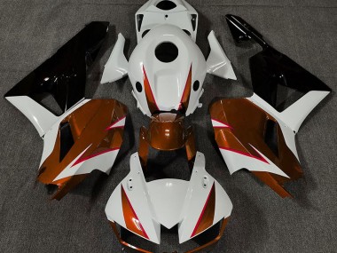 Orange Brillant Blanc & Rouge 13-23 Honda CBR600RR Carénage Moto