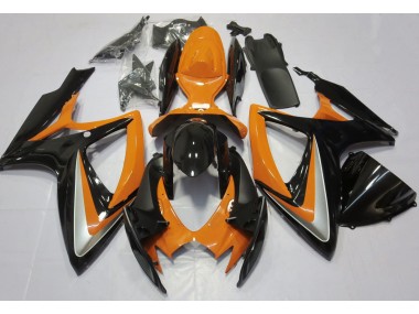 Orange Brillant Débadgé 06-07 Suzuki GSXR 600-750 Carénage Moto