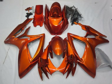 Orange Brûlée 06-07 Suzuki GSXR 600-750 Carénage Moto