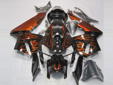 Orange Brûlée Flamme 05-06 Honda CBR600RR Carénage Moto