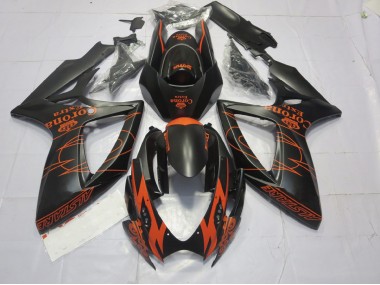 Orange Mat 06-07 Suzuki GSXR 600-750 Carénage Moto