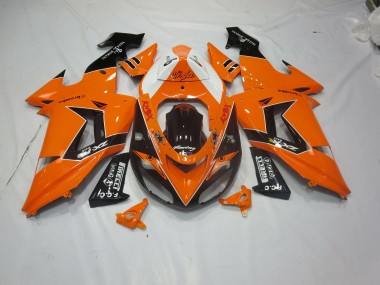 Orange Noir 06-07 Kawasaki ZX10R Carénage Moto