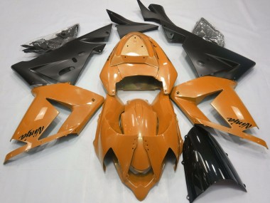 Orange Perle & Noir 04-05 Kawasaki ZX10R Carénage Moto
