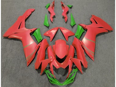 Pamplemousse Mat Rouge & Vert 11-24 Suzuki GSXR 600-750 Carénage Moto