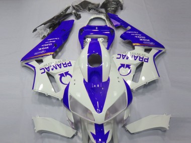 Personnalisé Bleu & Blanc 05-06 Honda CBR600RR Carénage Moto