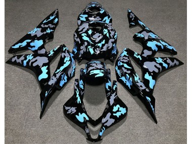 Personnalisé Camo Bleu 07-08 Honda CBR600RR Carénage Moto