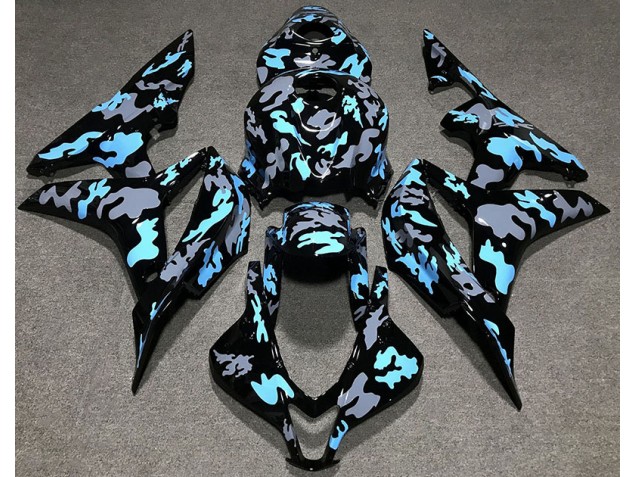 Personnalisé Camo Bleu 07-08 Honda CBR600RR Carénage Moto Personnalisé Camo Bleu 07-08 Honda CBR600RR Carénage Moto