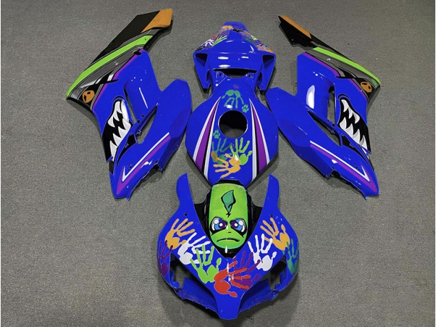 Requin Bleu Foncé 04-05 Honda CBR1000RR Carénage Moto
