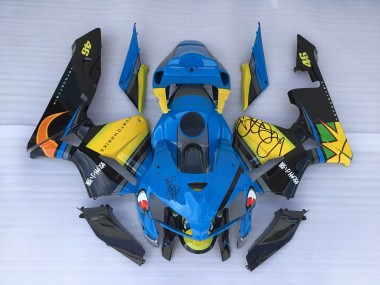 Requin Bleu & Jaune 05-06 Honda CBR600RR Carénage Moto