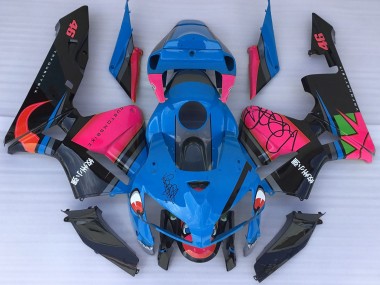 Requin Bleu & Rose 05-06 Honda CBR600RR Carénage Moto