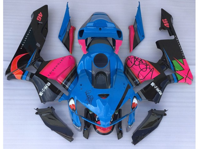 Requin Bleu & Rose 05-06 Honda CBR600RR Carénage Moto