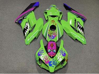Requin Vert & Violet 04-05 Honda CBR1000RR Carénage Moto
