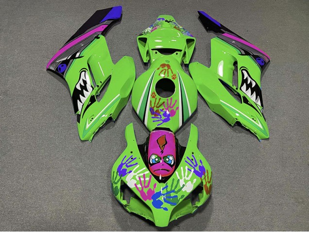 Requin Vert & Violet 04-05 Honda CBR1000RR Carénage Moto Requin Vert & Violet 04-05 Honda CBR1000RR Carénage Moto