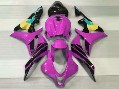 Rose & Bleu Sarcelle Taureau 07-08 Honda CBR600RR Carénage Moto