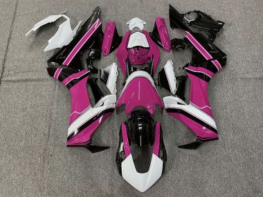 Rose Brillant Blanc & Noir 17-23 Honda CBR1000RR Carénage Moto