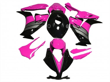 Rose Brillant Noir & Gris 12-16 Honda CBR1000RR Carénage Moto
