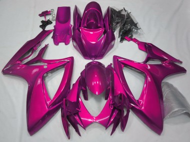 Rose Brillant Uni 06-07 Suzuki GSXR 600-750 Carénage Moto