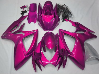 Rose Brillant Uni 06-07 Suzuki GSXR 600-750 Carénage Moto