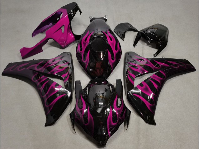 Rose Flamme 08-11 Honda CBR1000RR Carénage Moto Rose Flamme 08-11 Honda CBR1000RR Carénage Moto