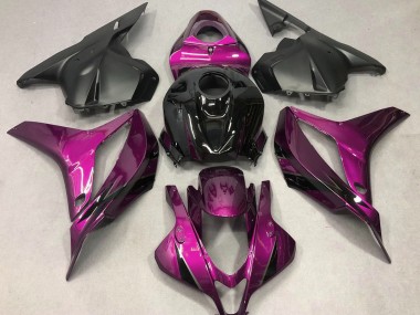 Rose Foncé Avec Du Noir 09-12 Honda CBR600RR Carénage Moto