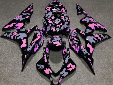 Rose & Gris Camouflage 07-08 Honda CBR600RR Carénage Moto