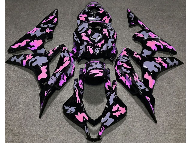 Rose & Gris Camouflage 07-08 Honda CBR600RR Carénage Moto Rose & Gris Camouflage 07-08 Honda CBR600RR Carénage Moto