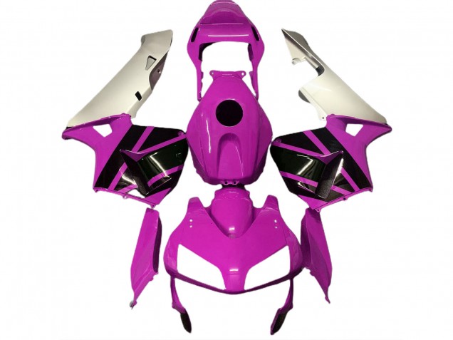 Rose Vif & Argent Mat 03-04 Honda CBR600RR Carénage Moto