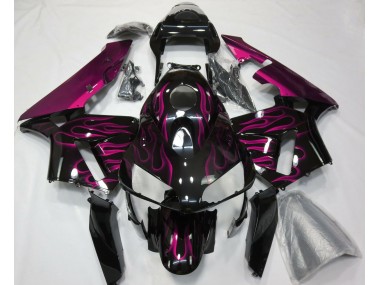 Rose Vif Flamme 03-04 Honda CBR600RR Carénage Moto