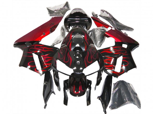 Rosso Fiamma 05-06 Honda CBR600RR Carénage Moto