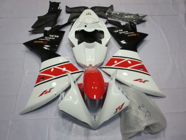 Rouge Blanc & Noir 12-14 Yamaha R1 Carénage Moto