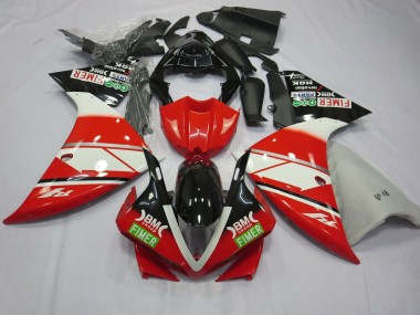 Rouge Blanc Yamalube 12-14 Yamaha R1 Carénage Moto