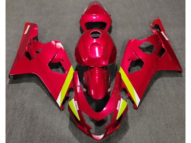 Rouge Brillant 04-05 Suzuki GSXR 600-750 Carénage Moto