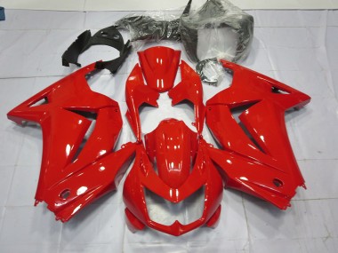 Rouge Brillant 08-12 Kawasaki Ninja 250 Carénage Moto