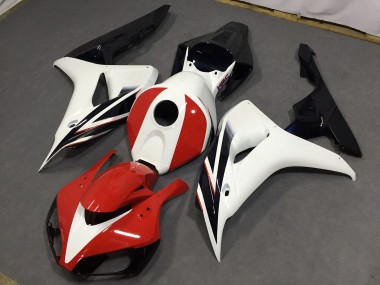 Rouge Brillant & Blanc 06-07 Honda CBR1000RR Carénage Moto
