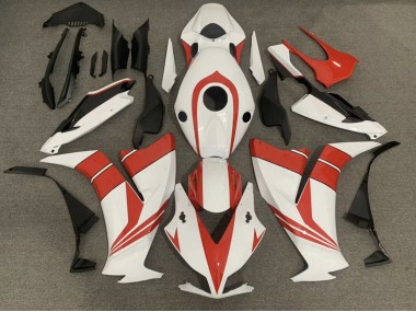 Rouge Brillant & Blanc 12-16 Honda CBR1000RR Carénage Moto