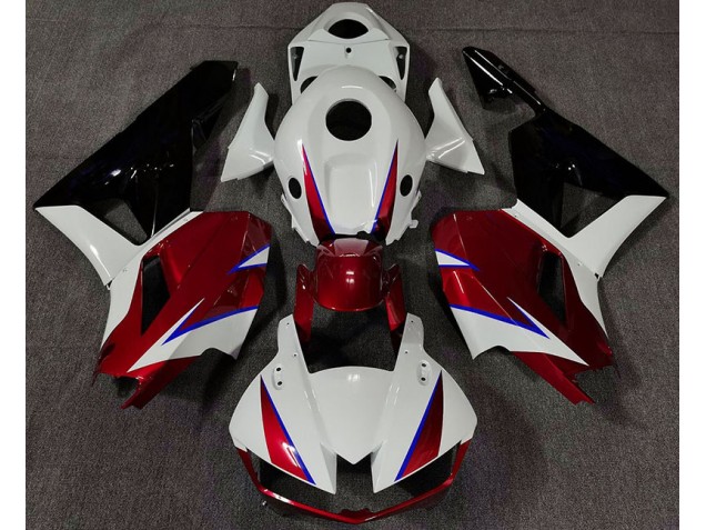 Rouge Brillant Blanc & Bleu 13-23 Honda CBR600RR Carénage Moto