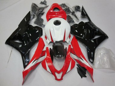 Rouge Brillant Blanc & Noir 09-12 Honda CBR600RR Carénage Moto