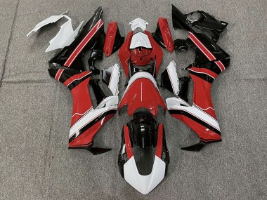 Rouge Brillant Blanc & Noir 17-23 Honda CBR1000RR Carénage Moto