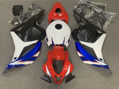 Rouge Brillant Bleu & Blanc 09-12 Honda CBR600RR Carénage Moto