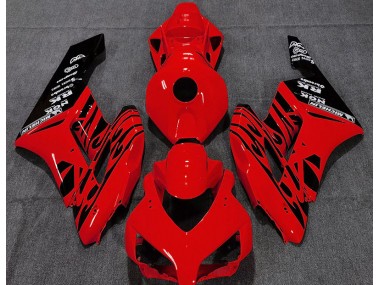 Rouge Brillant Flamme 04-05 Honda CBR1000RR Carénage Moto