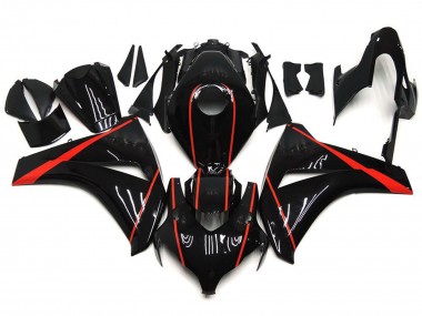 Rouge Brillant & Noir 08-11 Honda CBR1000RR Carénage Moto