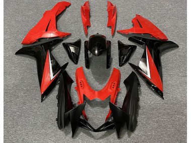 Rouge Brillant & Noir 11-24 Suzuki GSXR 600-750 Carénage Moto