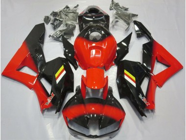 Rouge Brillant & Noir 13-23 Honda CBR600RR Carénage Moto