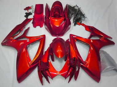 Rouge Brillant Uni 06-07 Suzuki GSXR 600-750 Carénage Moto