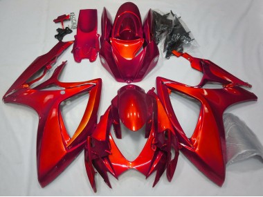 Rouge Brillant Uni 06-07 Suzuki GSXR 600-750 Carénage Moto
