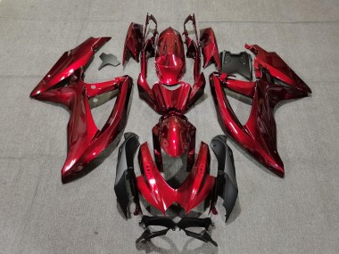 Rouge Foncé 08-10 Suzuki GSXR 600-750 Carénage Moto